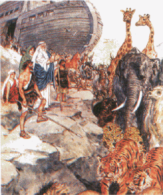 Noah and His sons Shem Ham and Japheth
