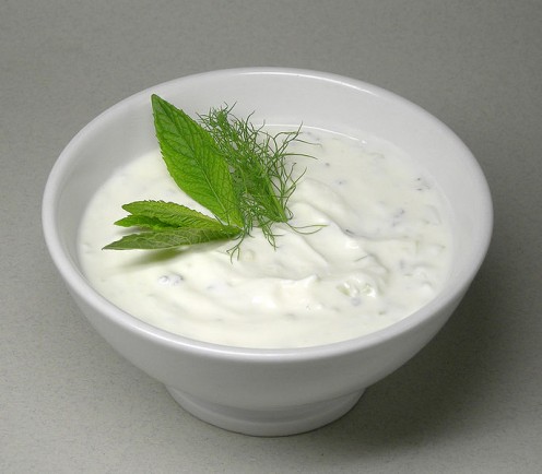 Cack, a Turkish cold appetiser yogurt variety. source Wikipedia - Health Benefits of Yogurt, Yoghurt, Yogourt or Yoghourt