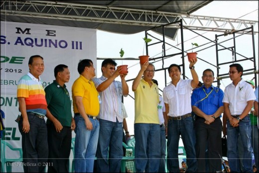 President Benigno C. Aquino III participated in the El Verde Movement in Camarines Sur (Photo by Dandy Belleza)