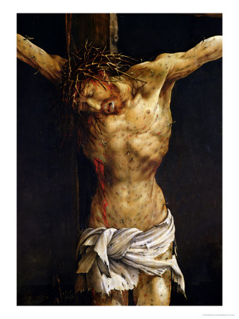 Detail from the Isenheim Altarpiece by Matthias Grunewald