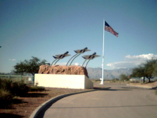 Entrance to the Pima Air and Space Museum in Tucson, AZ
