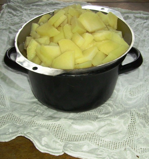 Potatoes as the main ingrediens.