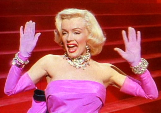 Marilyn Monroe performing "Diamonds Are a Girls Best Friend" in "Gentlemen Prefer Blondes." (1953)