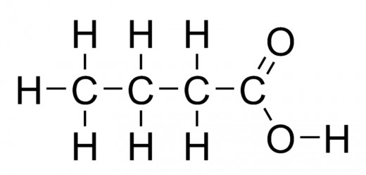 The main chain is 4 carbons long, there is a carboxylic acid group: butanoic acid