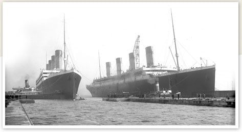 RMS Titanic & Olympic together
