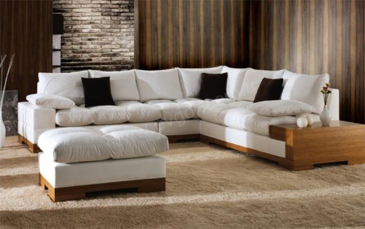 Microfiber Sectional Sofa Set