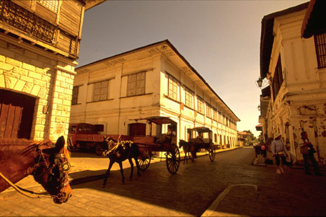 Cobblestone Streets In Vigan