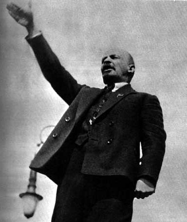 Lenin giving a speech prior to 1923
