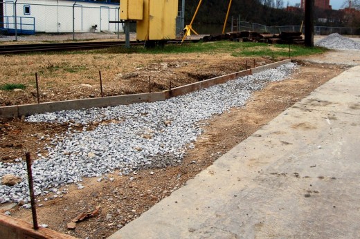 Today I leveled out some of our forms in hopes of pouring some concrete soon.