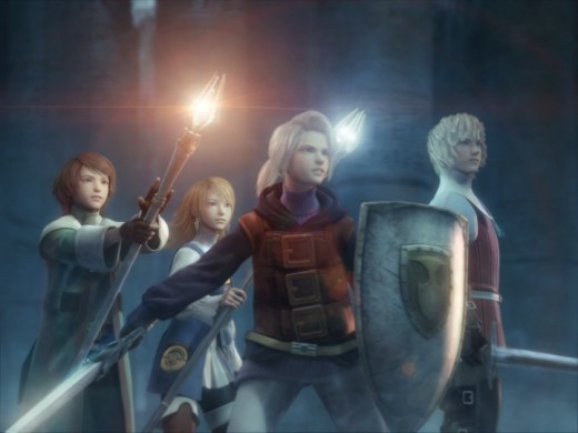 This is part of Final Fantasy 3's (for the Nintendo DS) introductory cinematic. The story can be advanced via in-game events or cinematics such as the one referenced here.