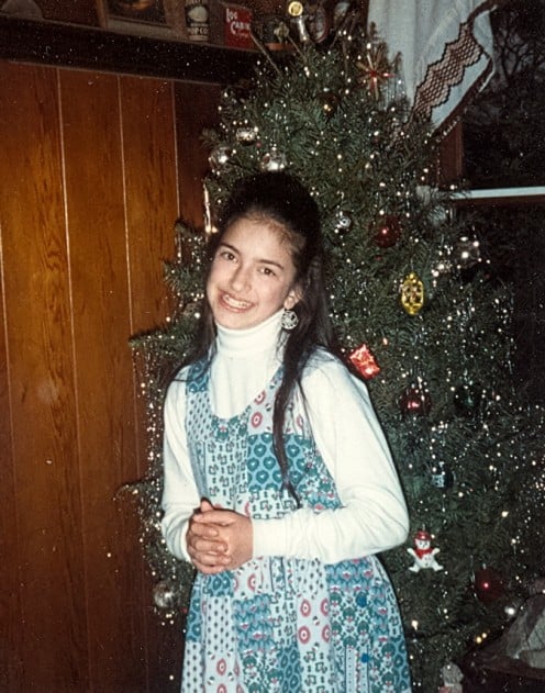 What songs do you like to listen to while decorating the Christmas tree?  This is a picture of me in 1989.