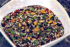 Try different blends of soy sauce, ginger, garlic, green onion, rice vinegar