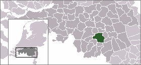 Map location of Eindhoven, The Netherlands