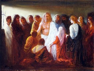Jesus appeared to the Eleven after the resurrection.