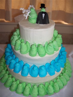 A Peeps wedding cake. What more could a girl want?