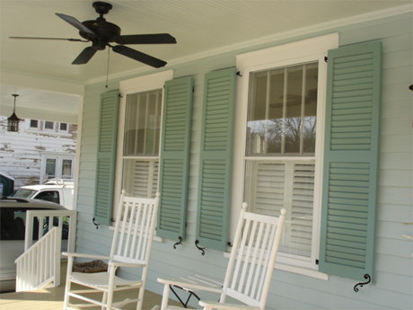 Teal Shutters