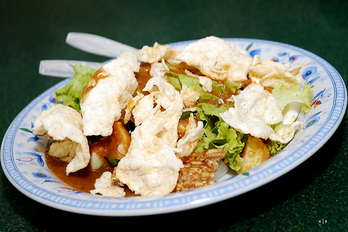A plate of gado-gado