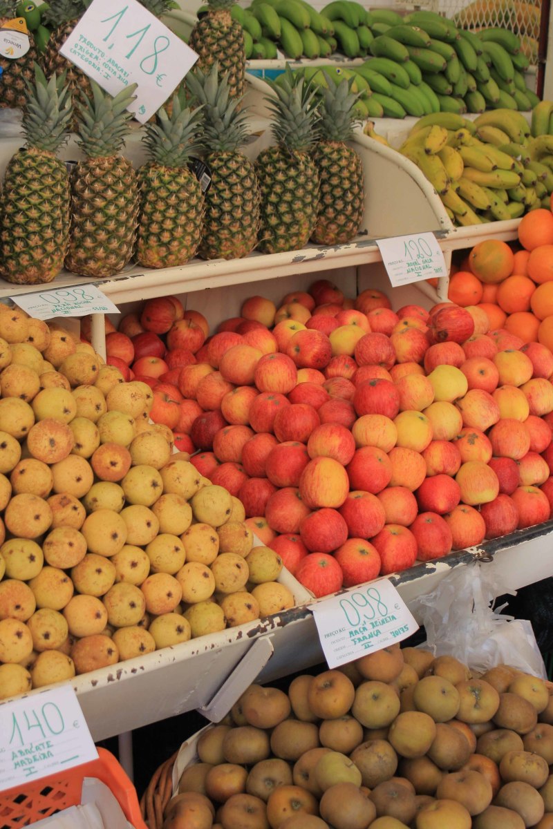 The Funchal fruit and vegetable market (the Mercado dos Lavradores)