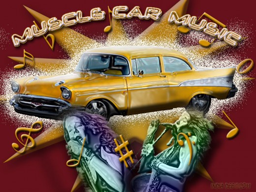 Muscle Car Music - 57 Chevy, and Janis Joplin performance design