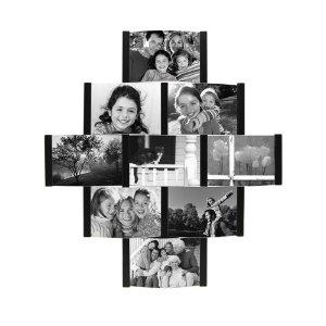Collage Picture Frame for 4-by-6-Inch Photos, Black