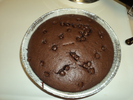 Chocolate with Chocolate Chips on Top