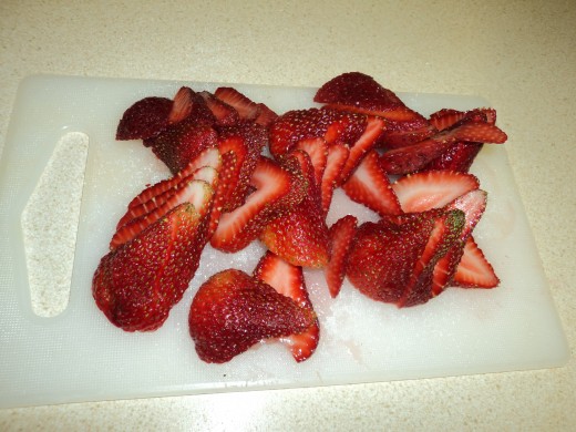 Chopped Strawberry Topping