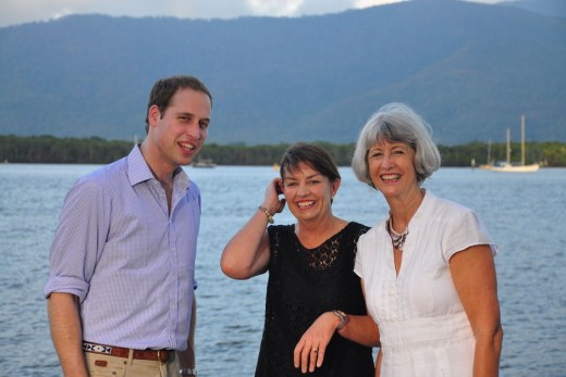 Prince William  Premier Anna Bligh  Cairns Lord Mayor