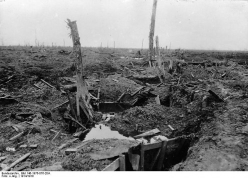 Battlefield at Armentieres, 1914