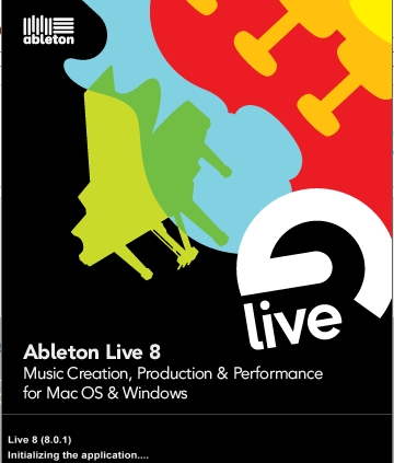 Ableton Live 8, the software I use to Sample and Sequence audio