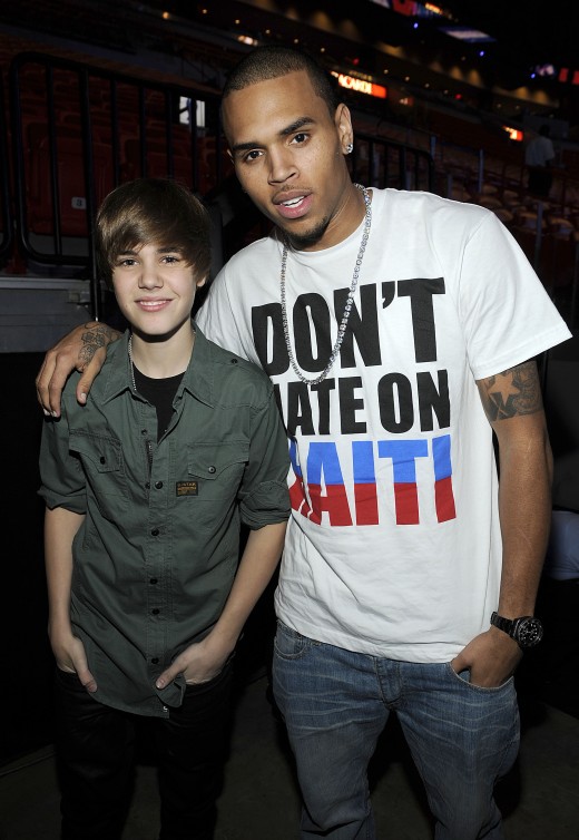 Justin Bieber and Chris Brown