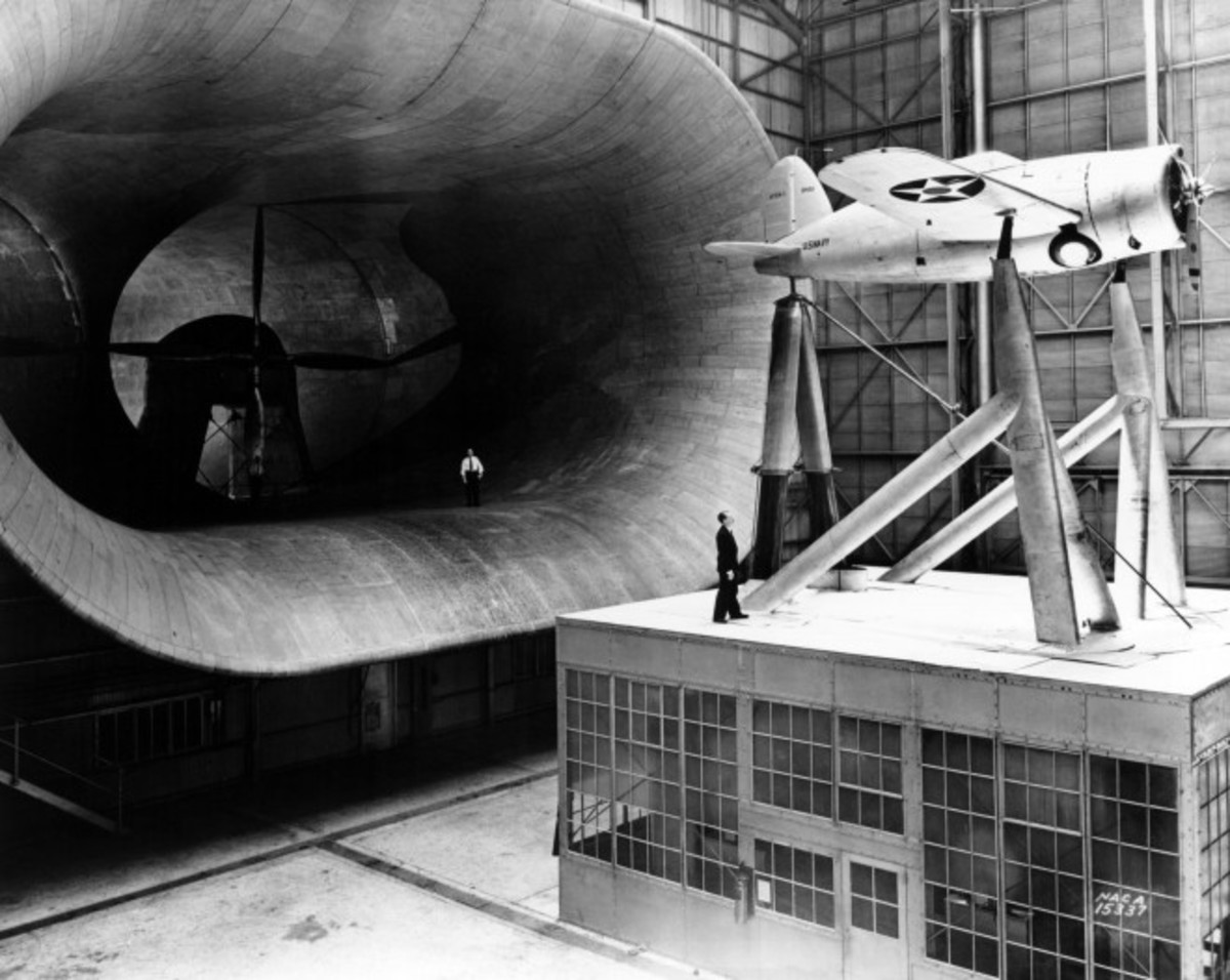 EARLY WIND TUNNEL, LANGLEY RESEARCH CENTER IN VIRGINIA