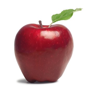 Red, crunchy Washington Apple