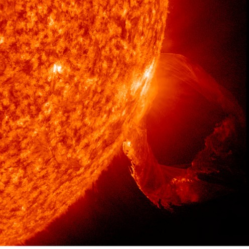 March 19th 2011, Prominence Eroption up close