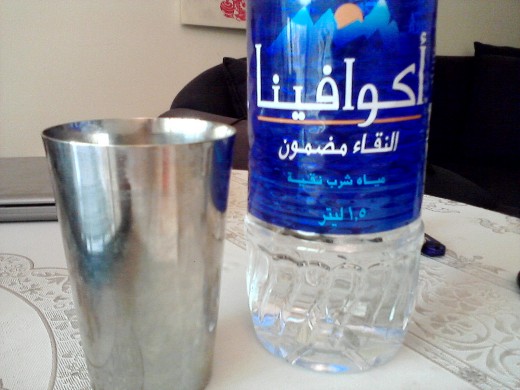 It says Aqua Fina, in Arabic, OK?