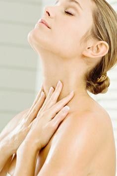 apply neck cream twice daily for smooth wrinkle free skin