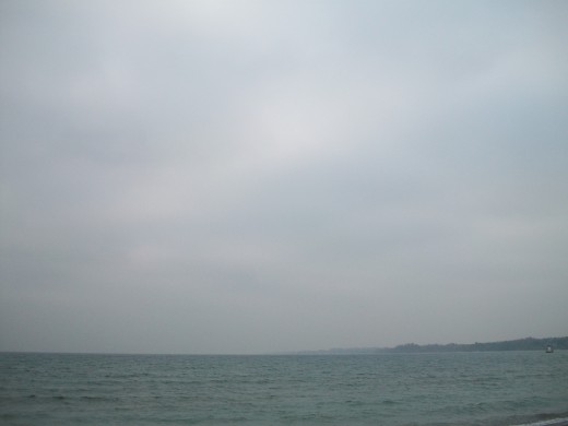 Water and sky form an invigorating whole: Lake Ontario from the Waterfront Trail at Durham Region's Pickering