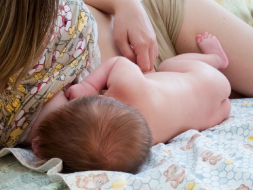 Breast milk is very important for a baby.