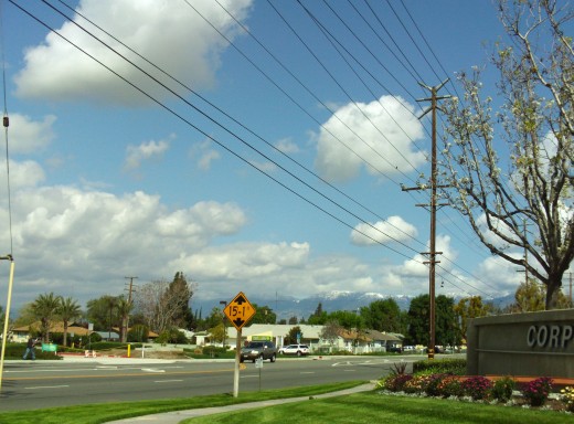 As I walk I love seeing the clouds in the sky.