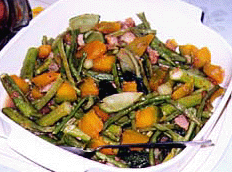 PINAKBET - a mixture of several vegetables such as squash, okra, eggplant, ampalaya and string beans cooked with bagoong