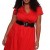 Red Shirt Bubble Dress with Belt