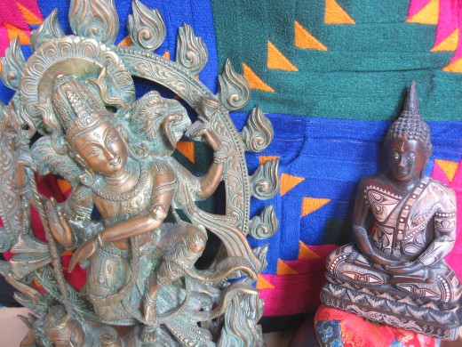 Shiva talks with Lord Budda