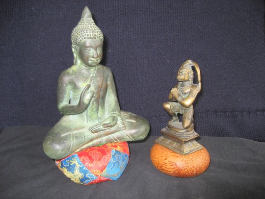 Buddah discusses mindfulness with Hanuman