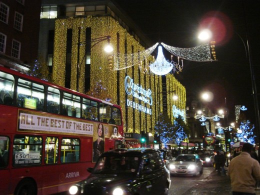 London street at night