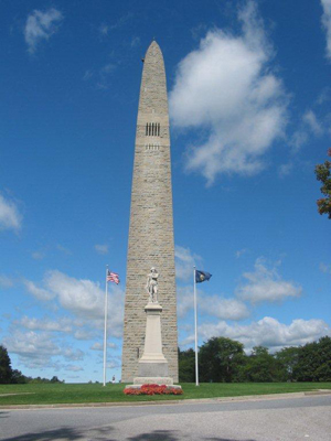 You can get genuine Vermont souveniers like this photo magnet of the Bennington Monument at Evan's News.