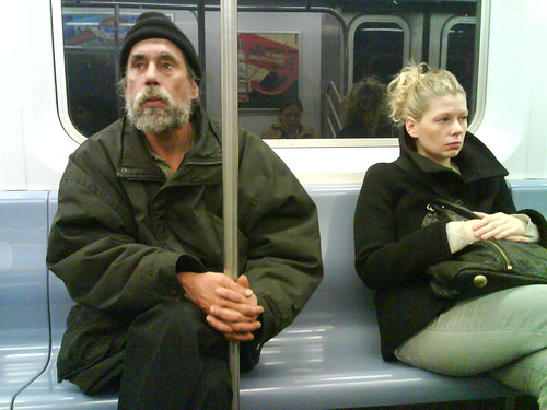 Look out for the homeless guys...