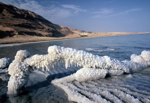 Salt at the Dead Sea
