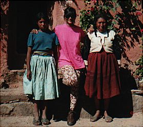 12 year old girl, me and her grandma on Amantani Island