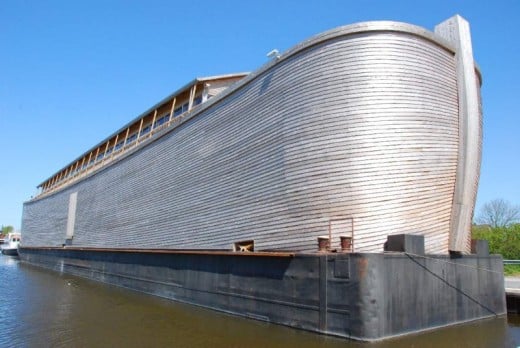 Replica of Noahs Ark built by Dutch contractor Johan Huibers. Has a steel frame.
