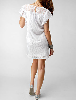 Sedona Crochet Ruffle Dress