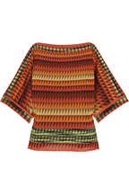 Missoni boxy crochet knit top